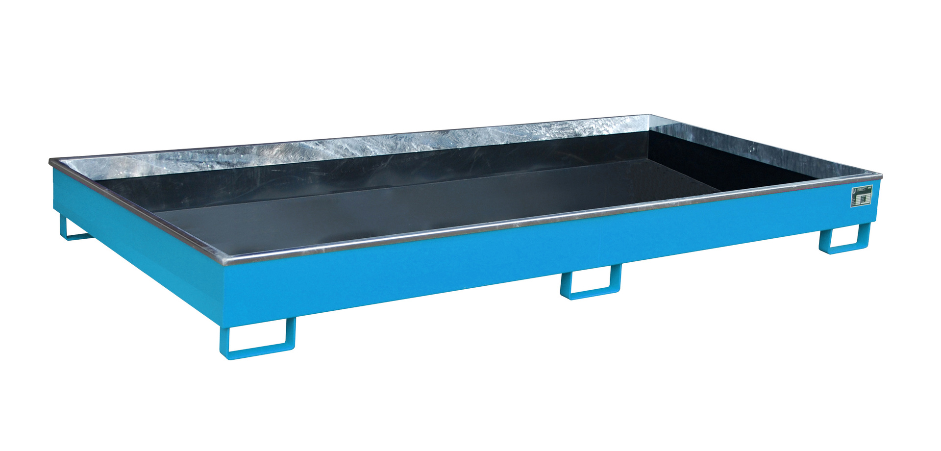 Regalwanne mit PE-Einsatz Typ RW PE RAL 5012 Lichtblau