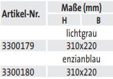 Prospekthalter DIN A4 (techn. Daten)
