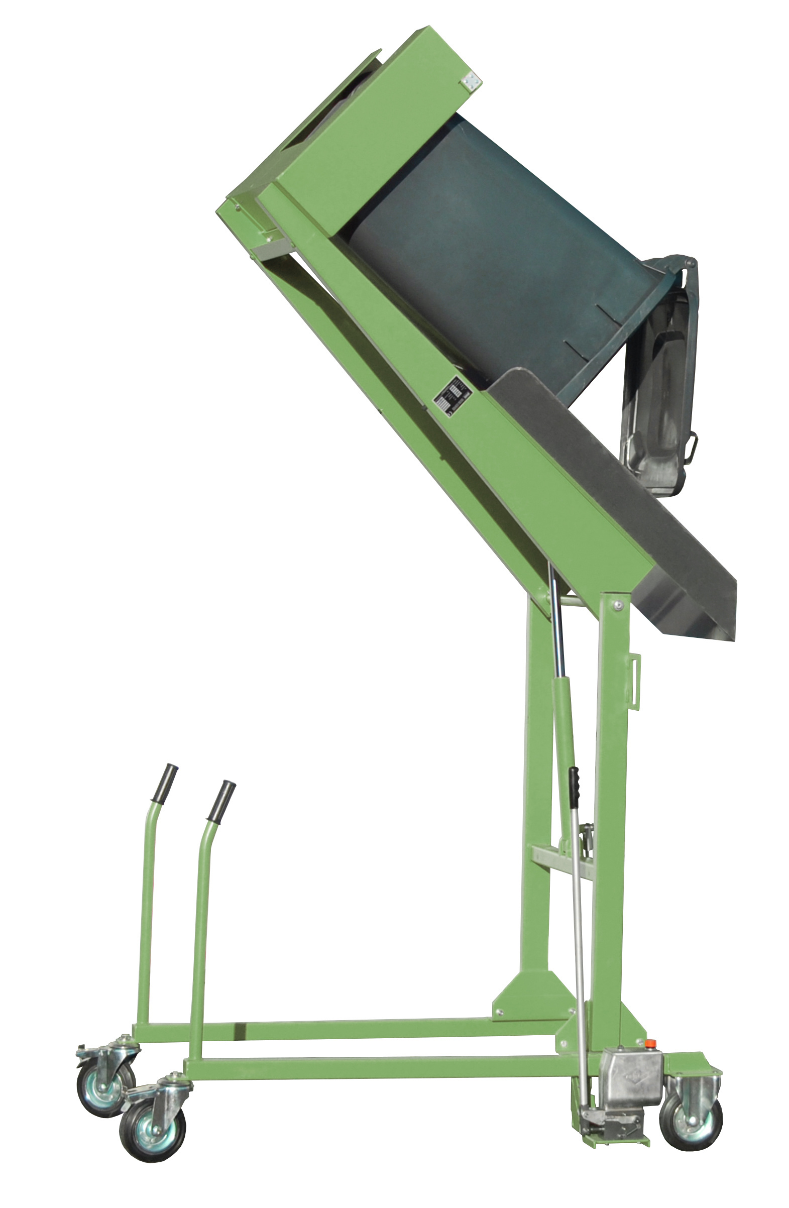 Mülltonnen-Kippstation Typ MKS-H RAL 6011 Resedagrün