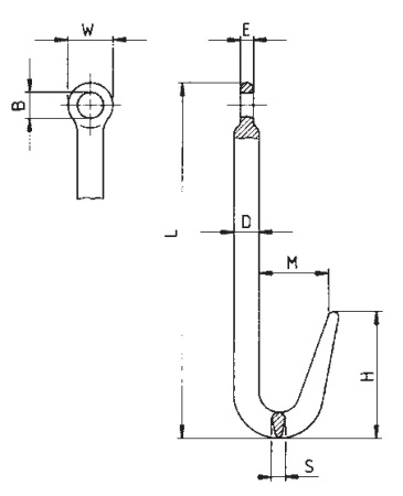 Baustahlmattenhaken techn. Daten 1/2