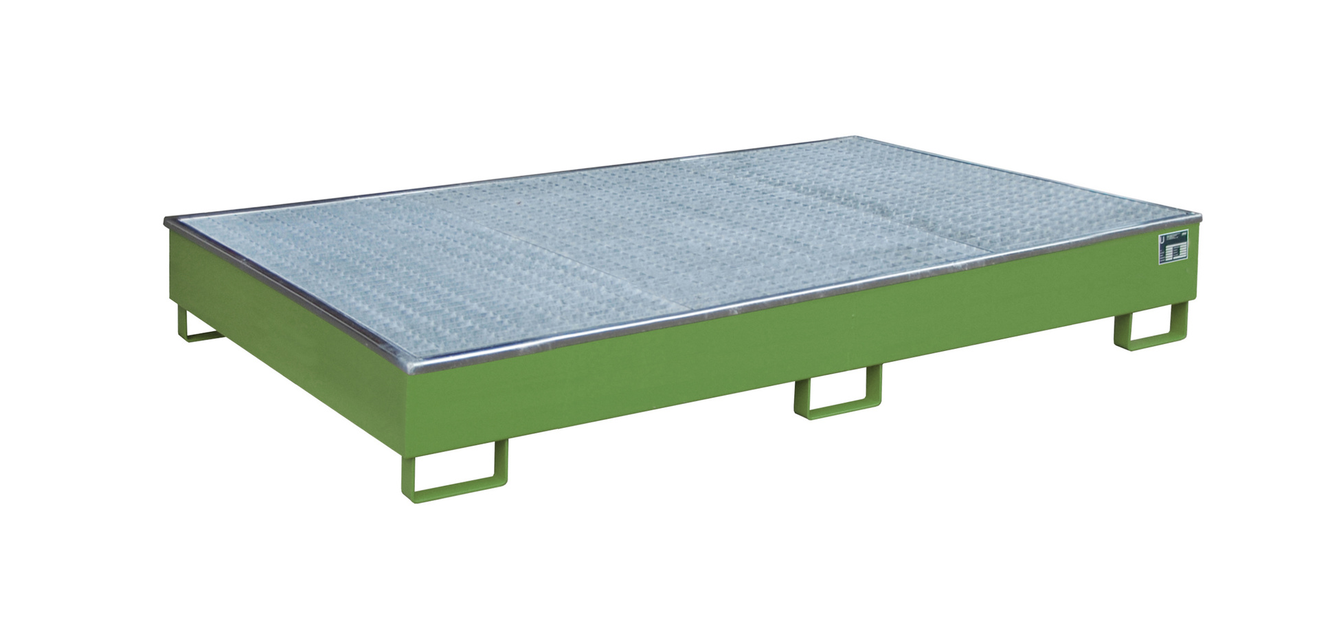 Regalwanne mit PE-Einsatz Typ RW-GR PE RAL 6011 Resedagrün