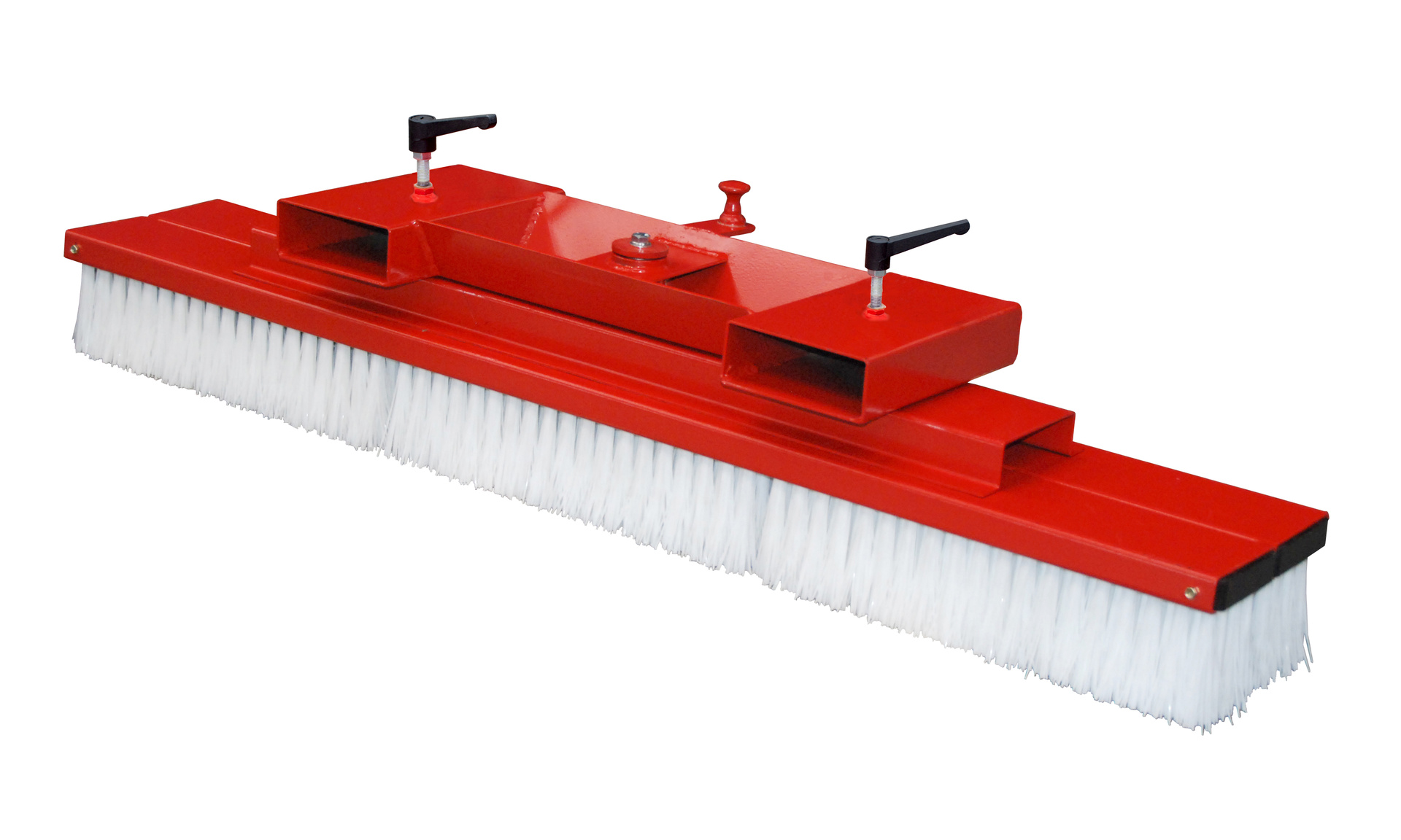 Stapler Anbaugerät -Gabelstapler-Kehrbesen Typ SKB RAL 3000 Feuerrot