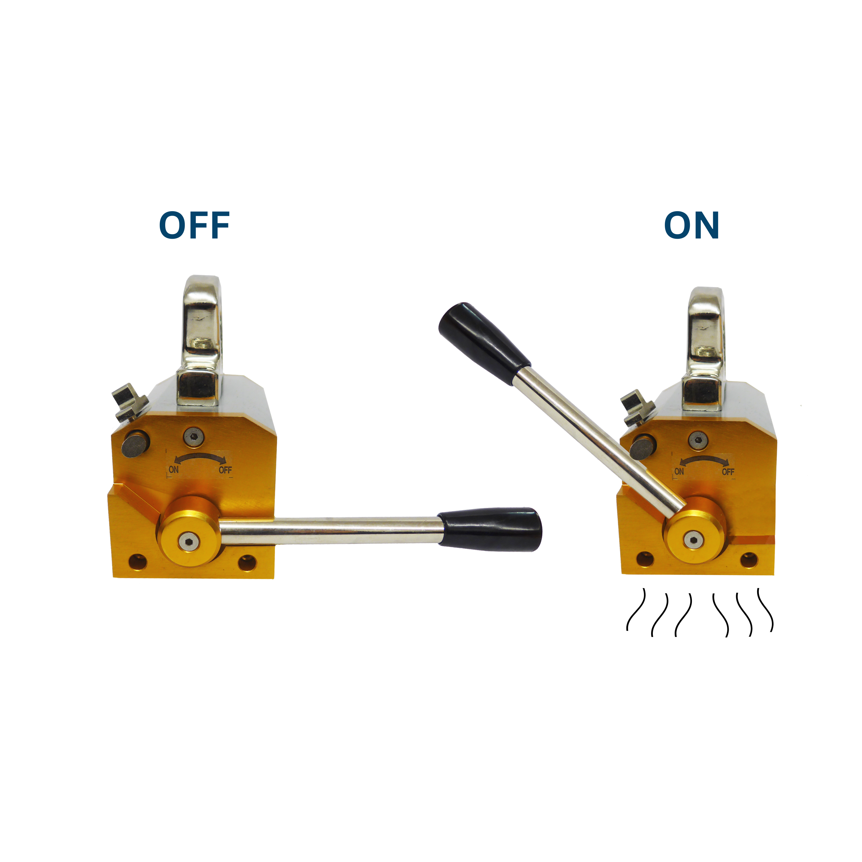 Kranmagnet manuelles Ein- und Ausschalten