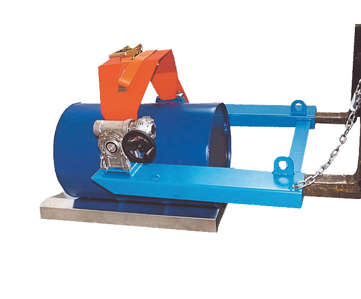 Fasskipper Typ FLEX-HK RAL 5012 Lichtblau mit Zubehör