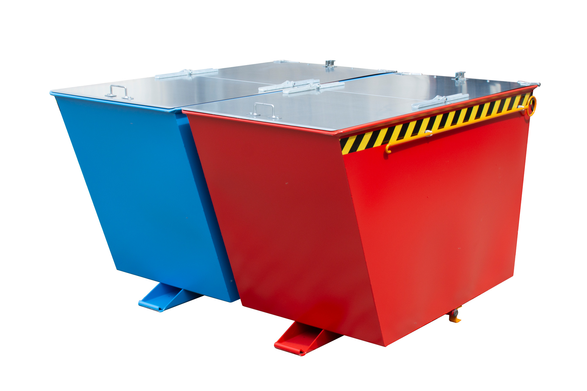 Kippbehälter Typ DUO RAL 2000 Gelborange mit Deckel (Zubehör)