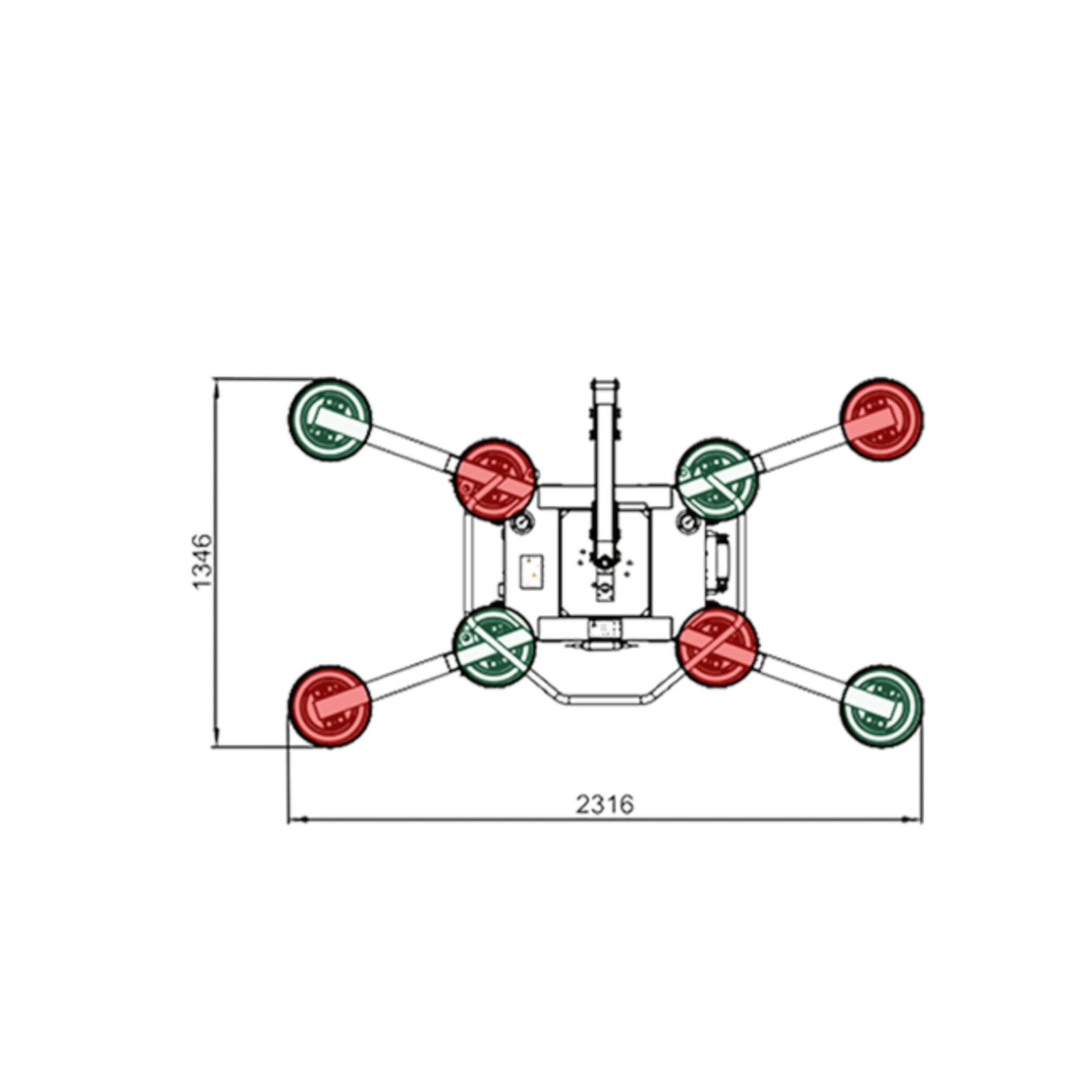 UPG 600 Technische Zeichnung