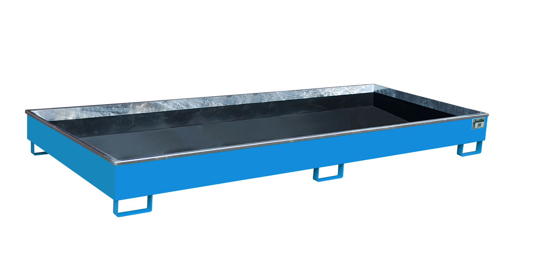 Regalwanne mit PE-Einsatz Typ RW PE RAL 5012 Lichtblau