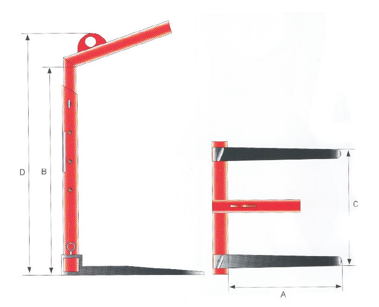 Krangabel / Ladegabeln / Palettengabel techn. Daten 1/2