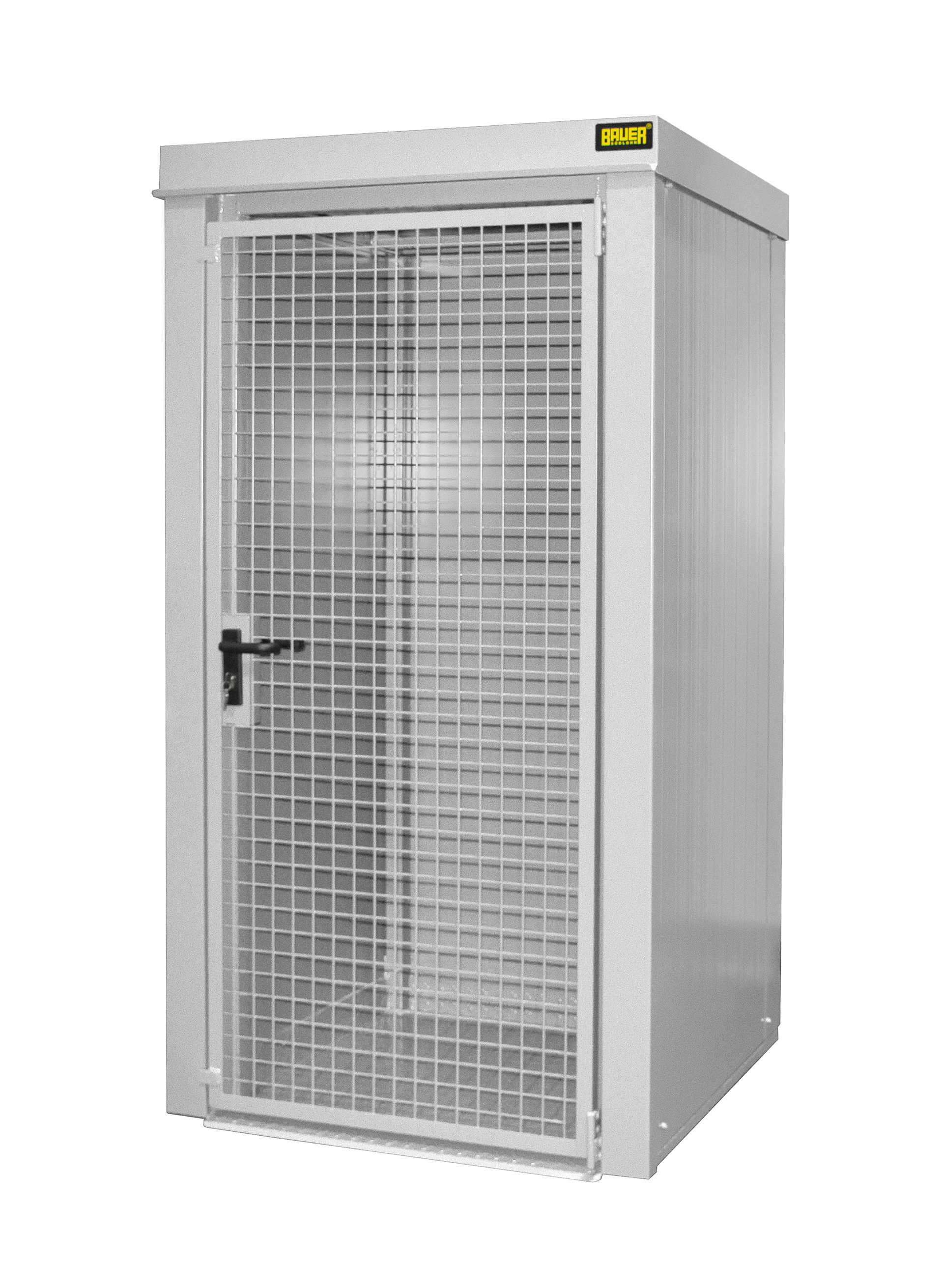 Gasflaschen-Container Typ GFC-B RAL 9002 Grauweiß