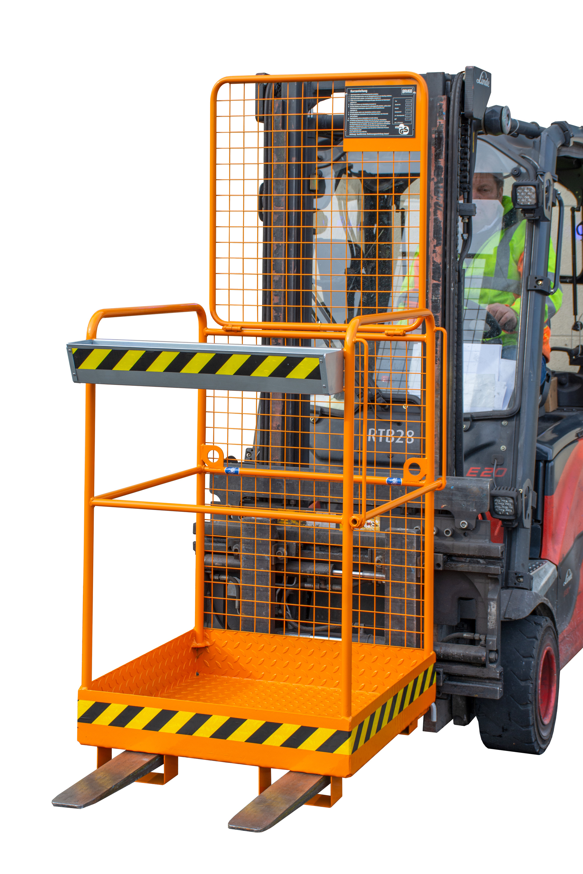 Sicherheitskorb Typ SIKO-M RAL 2000 Gelborange