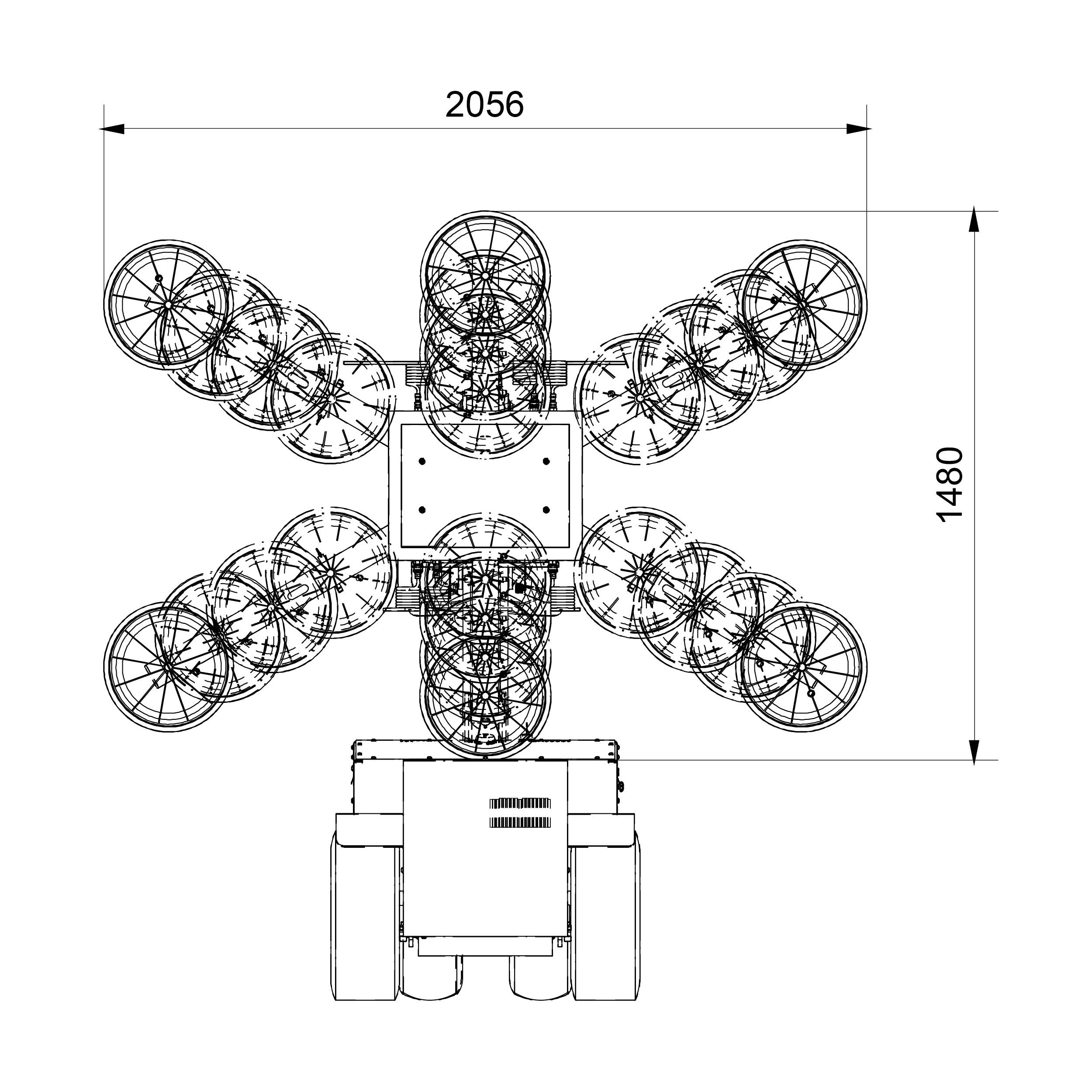 GW625 Sauger Anordnung