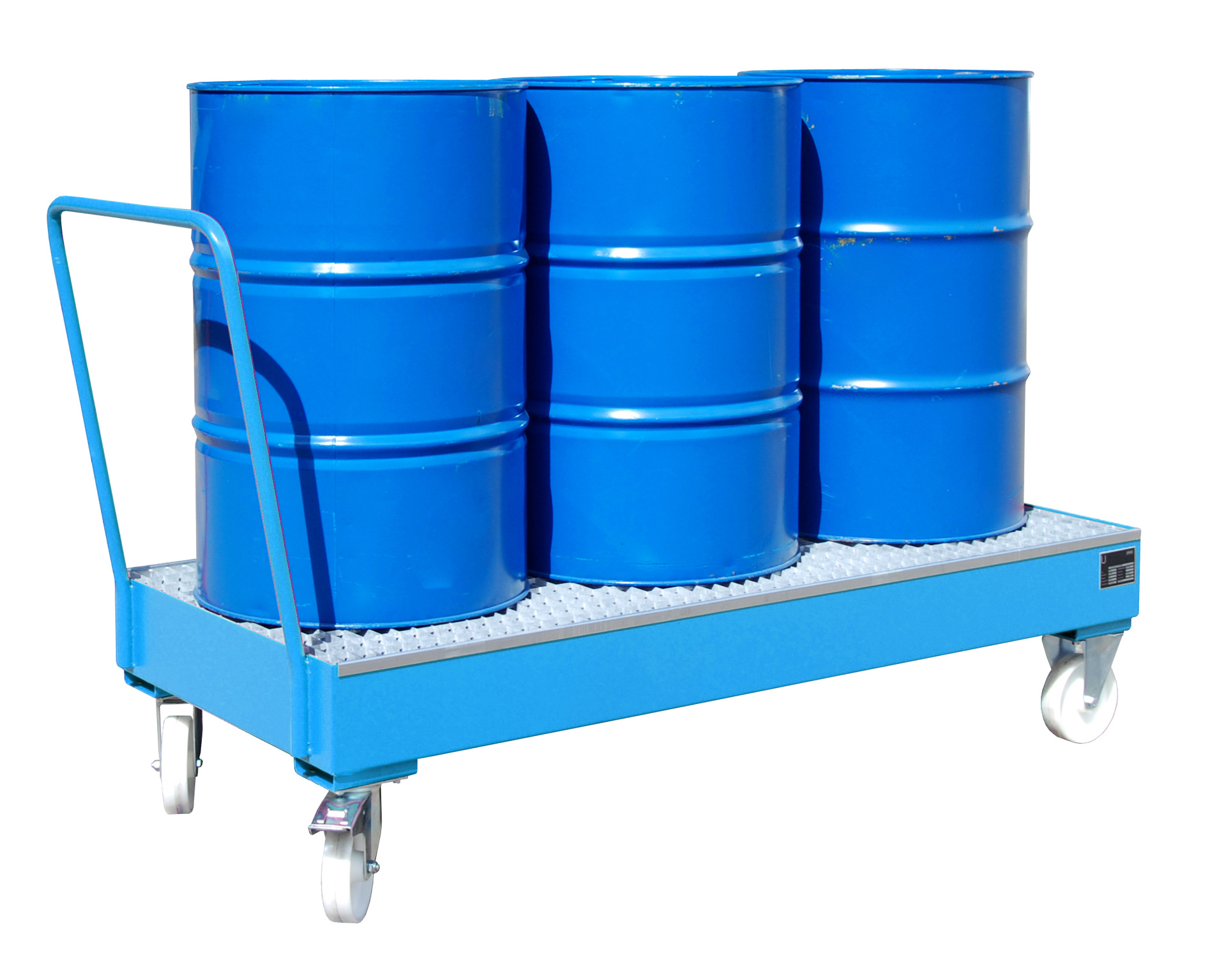 Fahrbare Auffangwanne Typ SERIE 2000 RAL 5012 Lichtblau