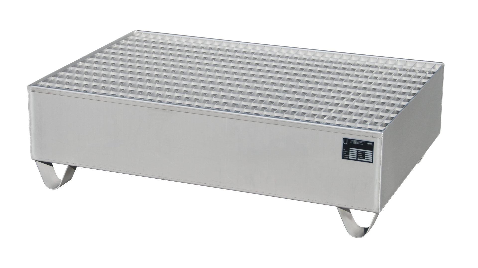 Edelstahl-Auffangwanne Typ VAW Edelstahl mit Zubehör