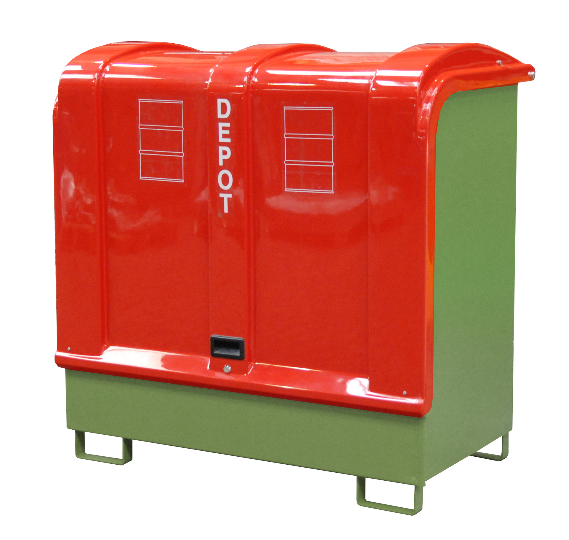 Gefahrstoff-Depot Typ GD-B RAL 6011 Resedagrün