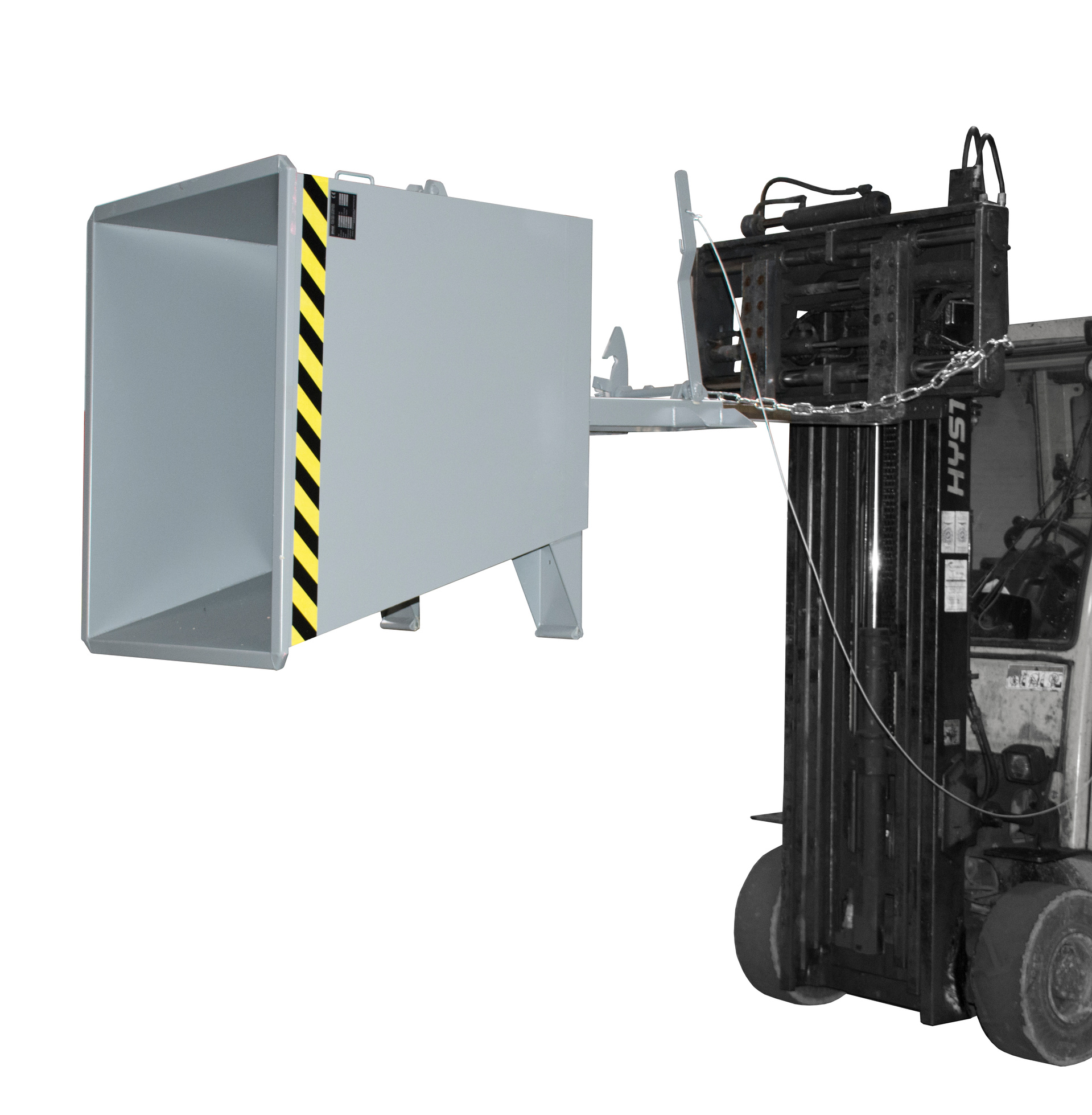 Kippbehälter Typ GU-RZ RAL 7005 Mausgrau