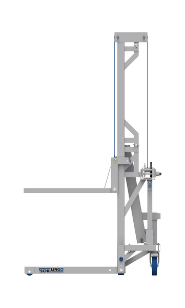 Alu-Multilift mit Hubgabel - Seitenansicht