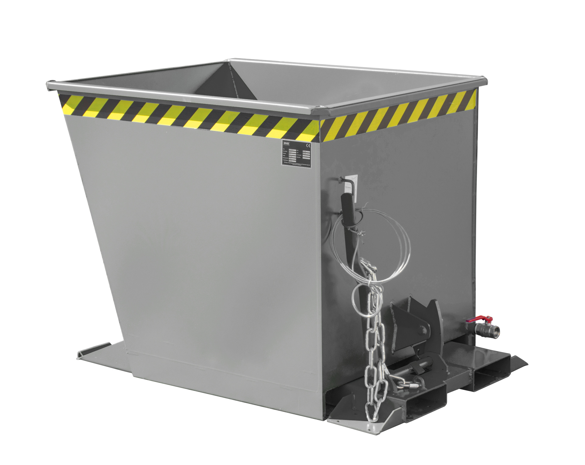 Spänebehälter Typ SGU-RZ RAL 7005 Mausgrau