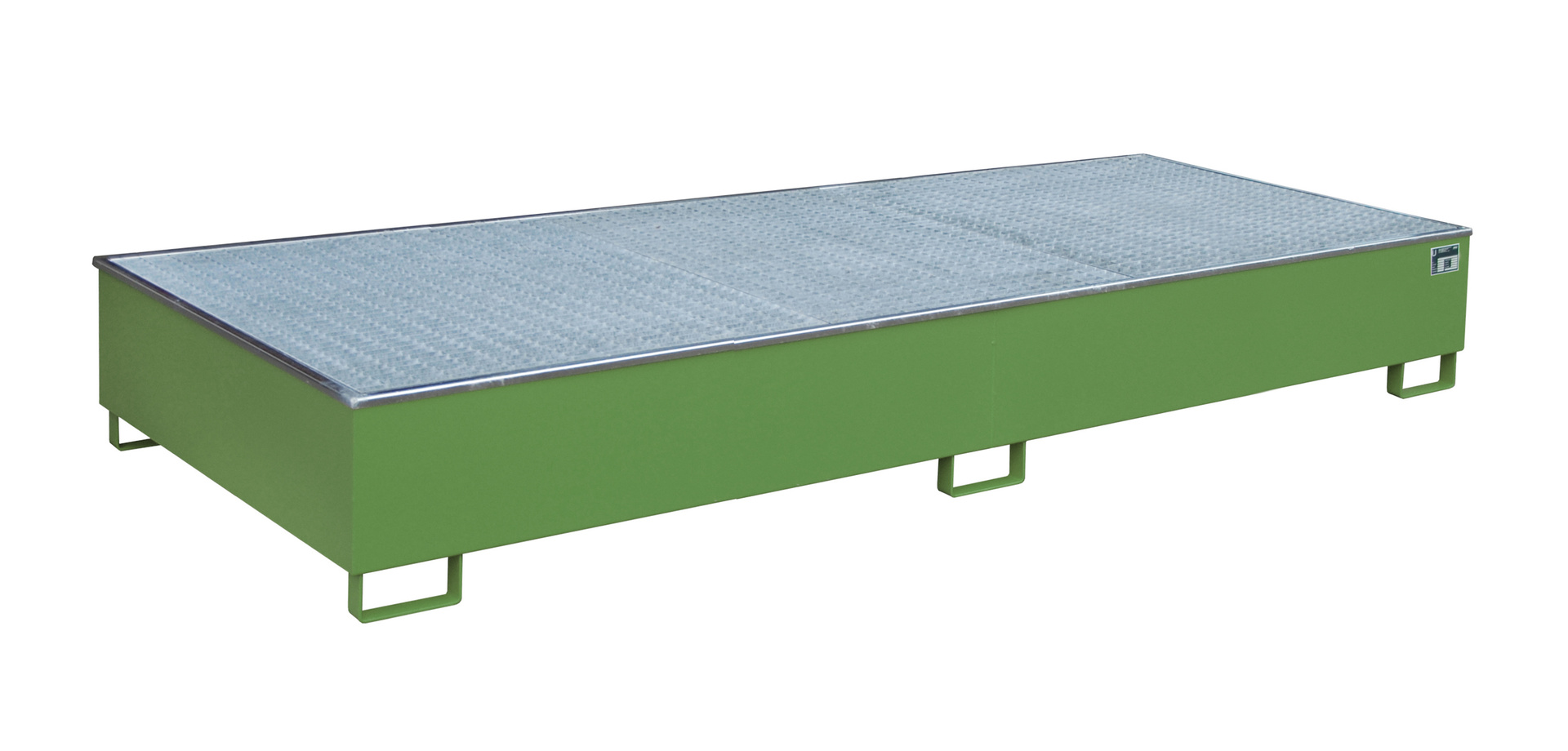 Regalwanne mit PE-Einsatz Typ RW-GR PE RAL 6011 Resedagrün