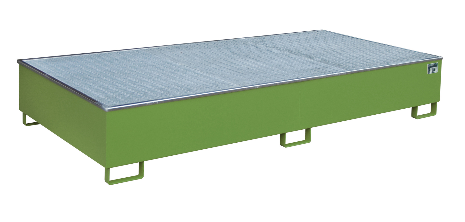 Regalwanne mit PE-Einsatz Typ RW-GR PE RAL 6011 Resedagrün