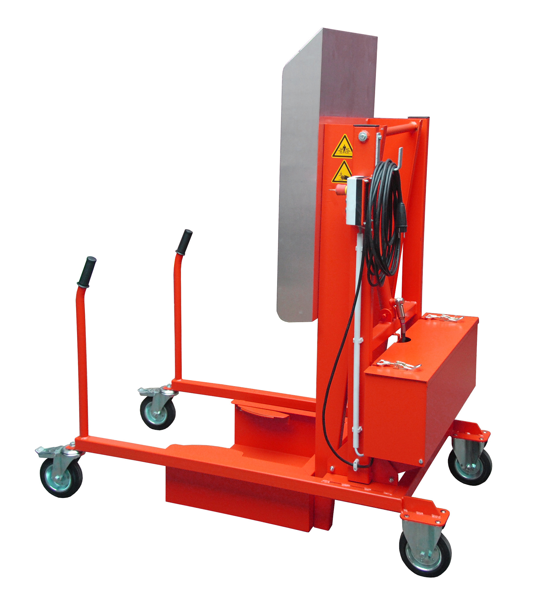 Mülltonnen-Kippstation Typ MKS RAL 3000 Feuerrot