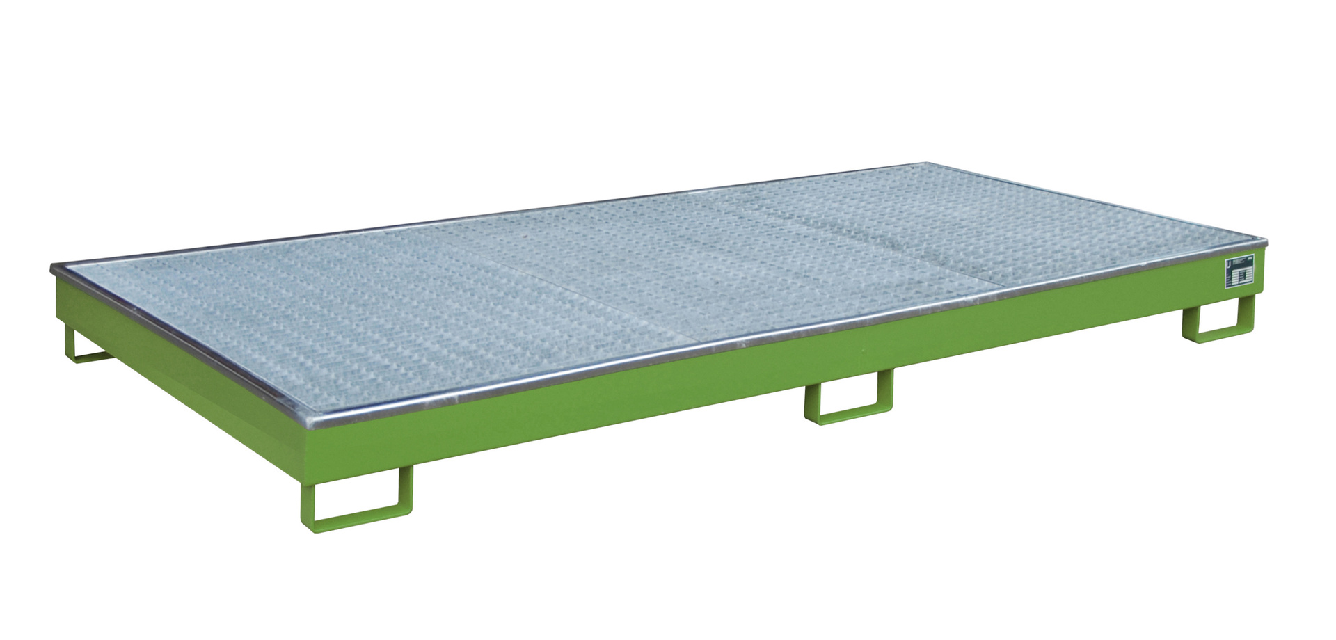 Regalwanne mit PE-Einsatz Typ RW-GR PE RAL 6011 Resedagrün