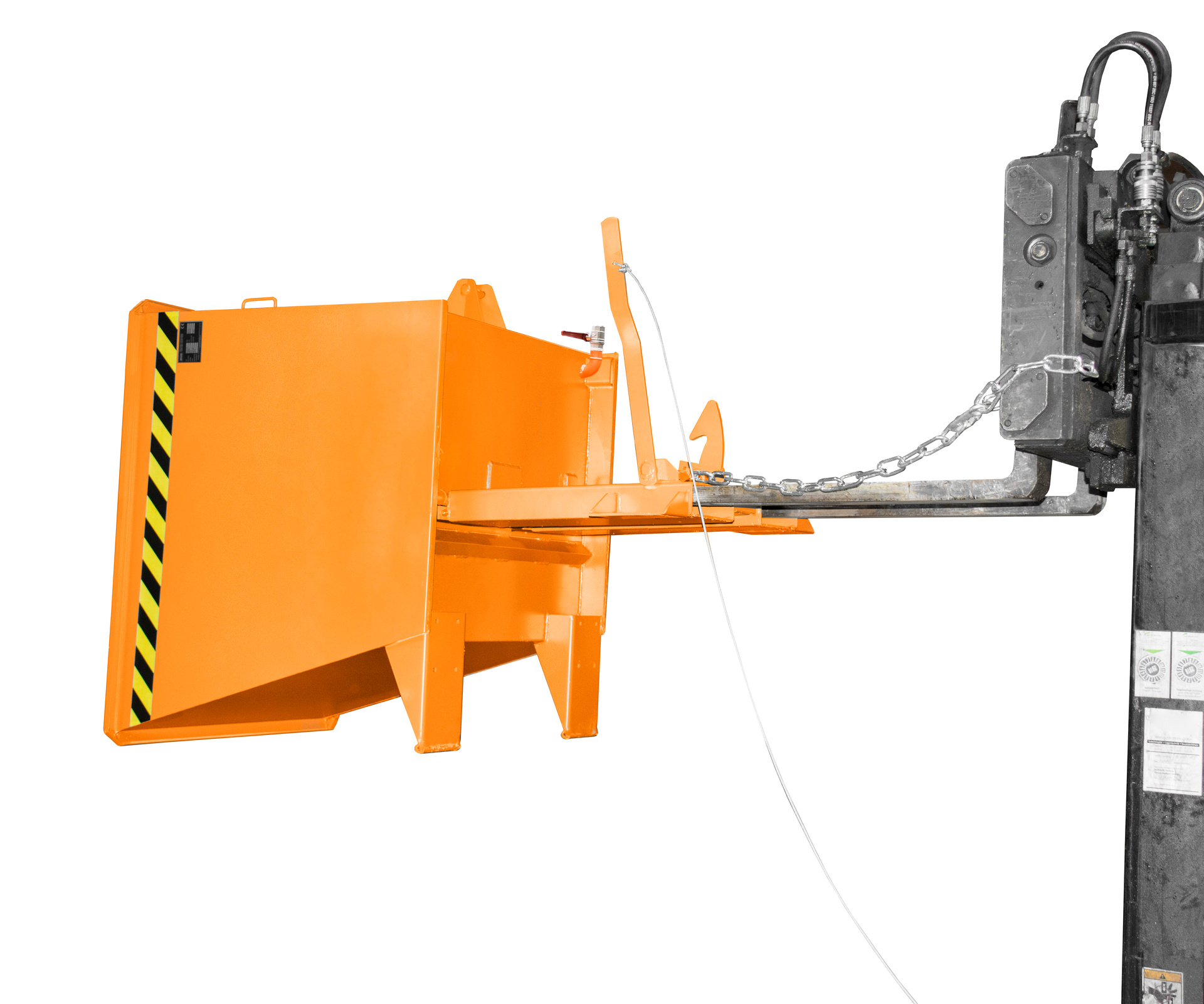 Spänebehälter Typ SGU-RZ RAL 2000 Gelborange