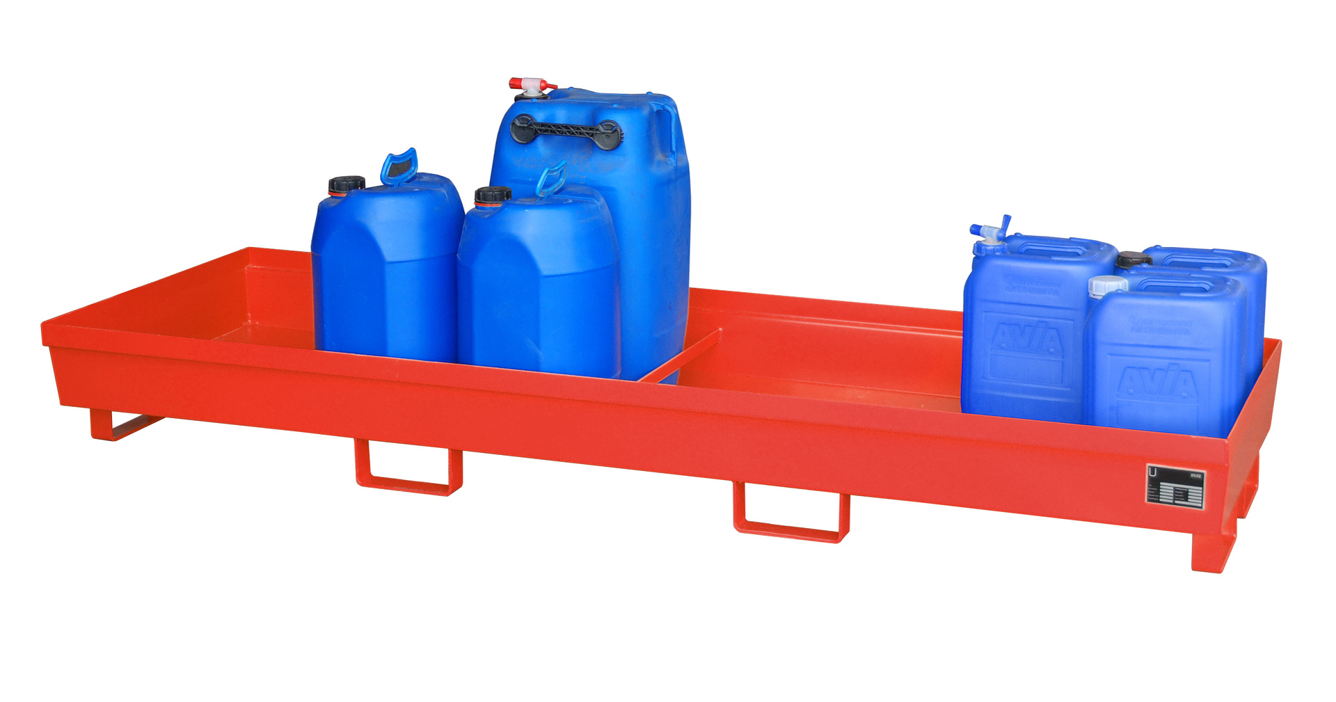 Auffangwanne Typ AO RAL 3000 Feuerrot