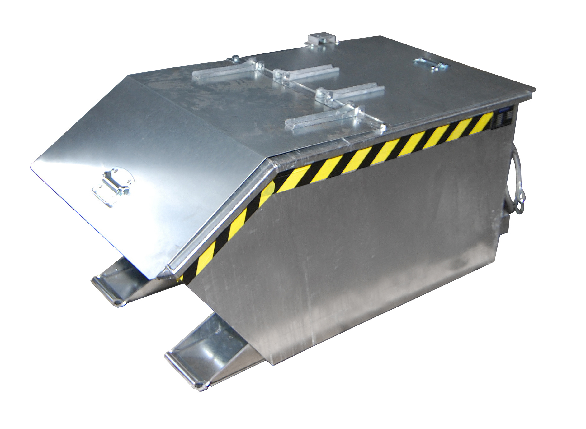 Kippbehälter Typ GU feuerverzinkt mit Deckel (Zubehör)