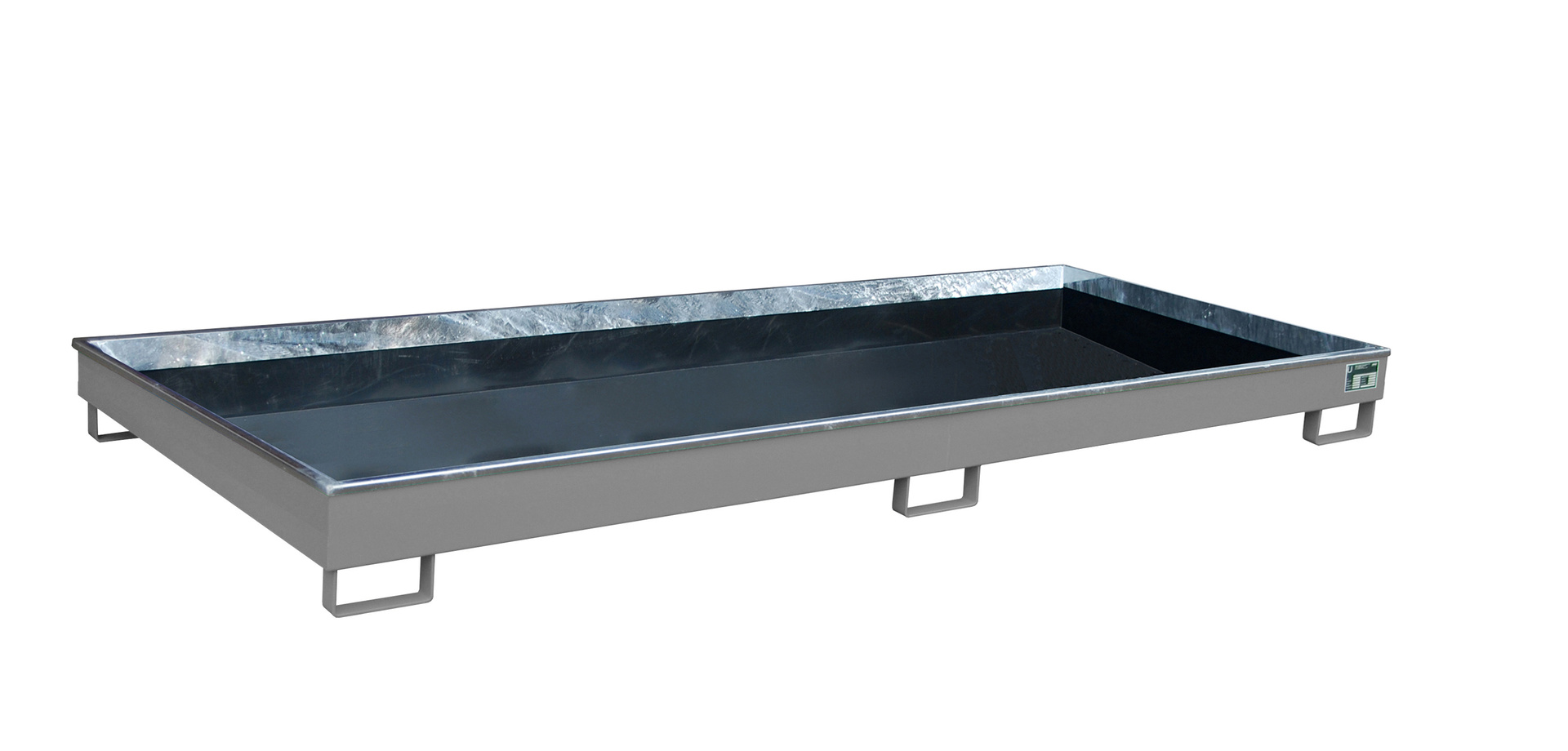 Regalwanne mit PE-Einsatz Typ RW PE RAL 7005 Mausgrau