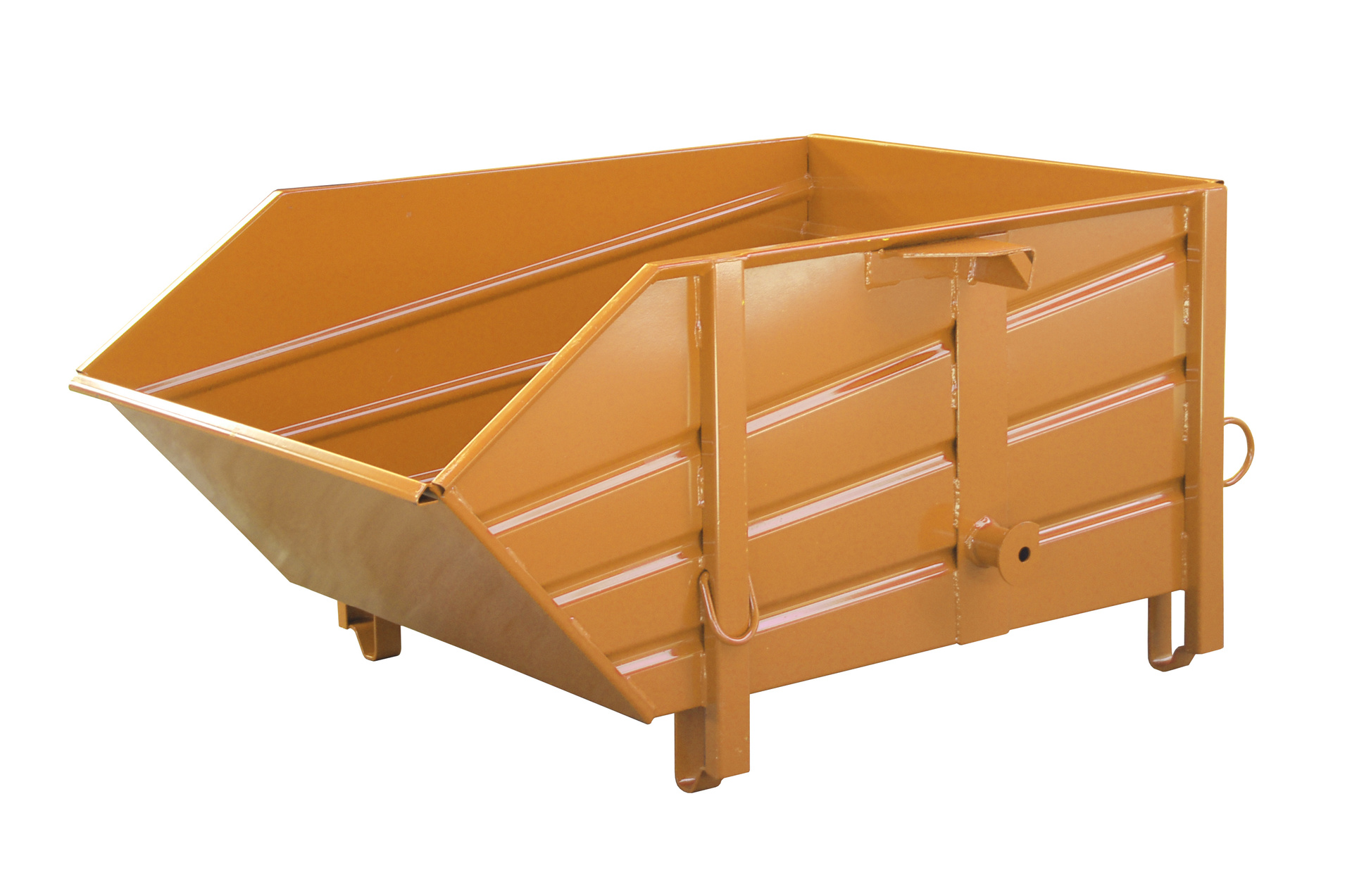 Baustoffbehälter Typ BBP RAL 2000 Gelborange mit Zubehör