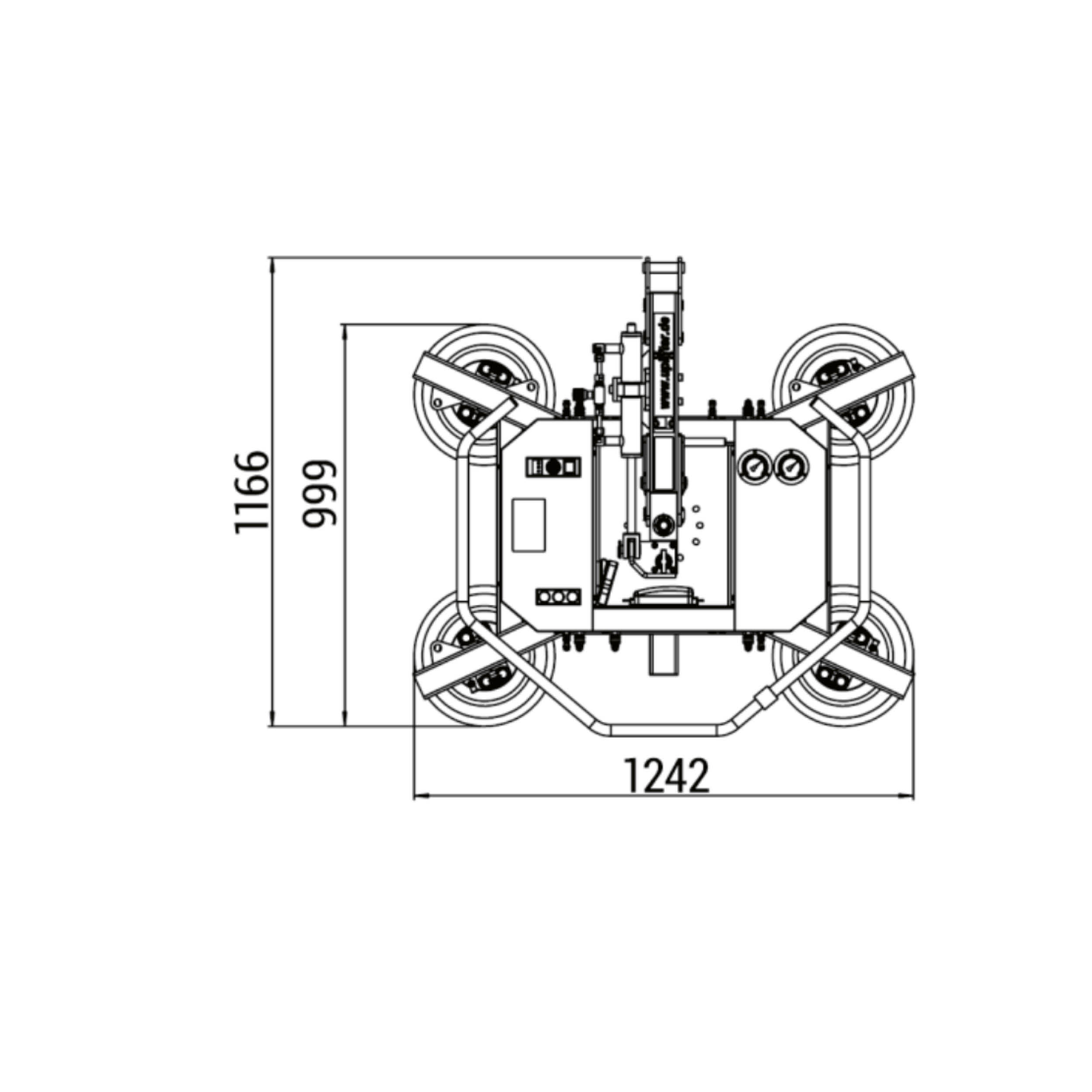 UPG1000 technische Zeichnung